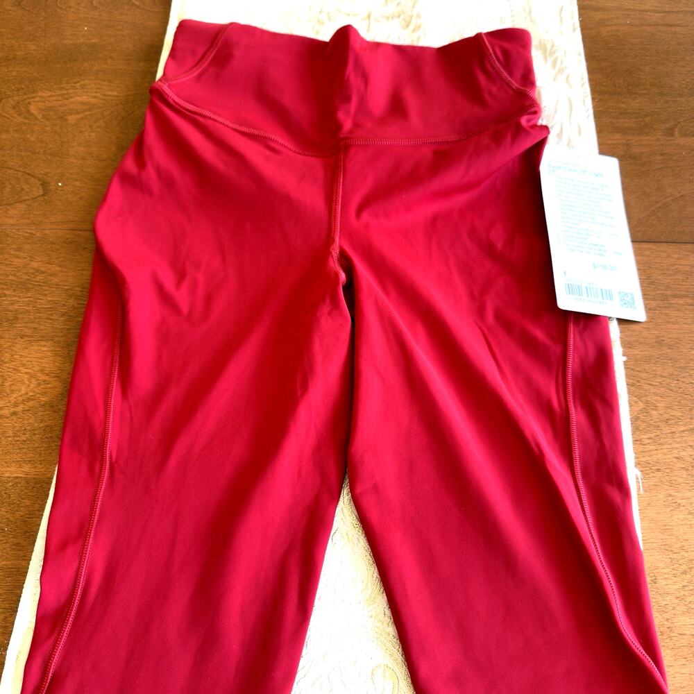 Lululemon Base Pace High-Rise Tight 28" Leggings Dark Red Womens 4 NWT